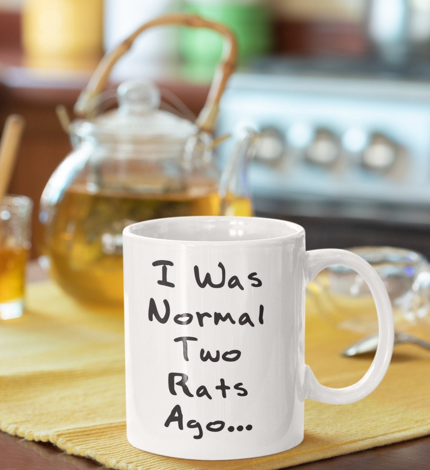 Rat Mug - I Was Normal Two Ago - Nice Cute Novelty Funny Pet Owner Present