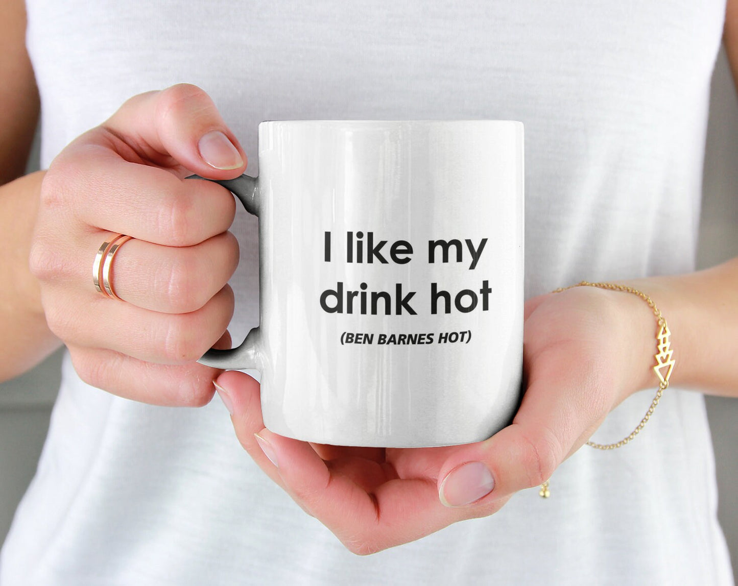 Ben Barnes Mug Gift - I Like My Drink Hot Ben Barnes Hot - Novelty Movie Star Fan Cup Present