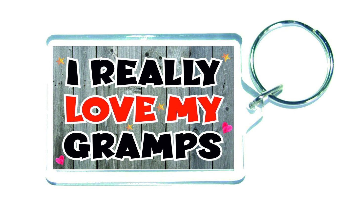 Gramps Keyring - I Really Love My Gramps - Nice Cute Fun Novelty Present