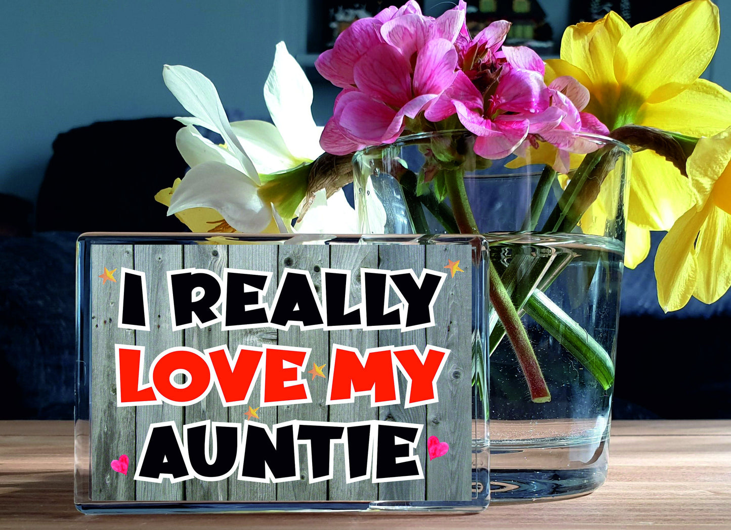 Auntie Fridge Magnet - I Really Love My Auntie - Novelty Love Gift - Fun Birthday Christmas Present