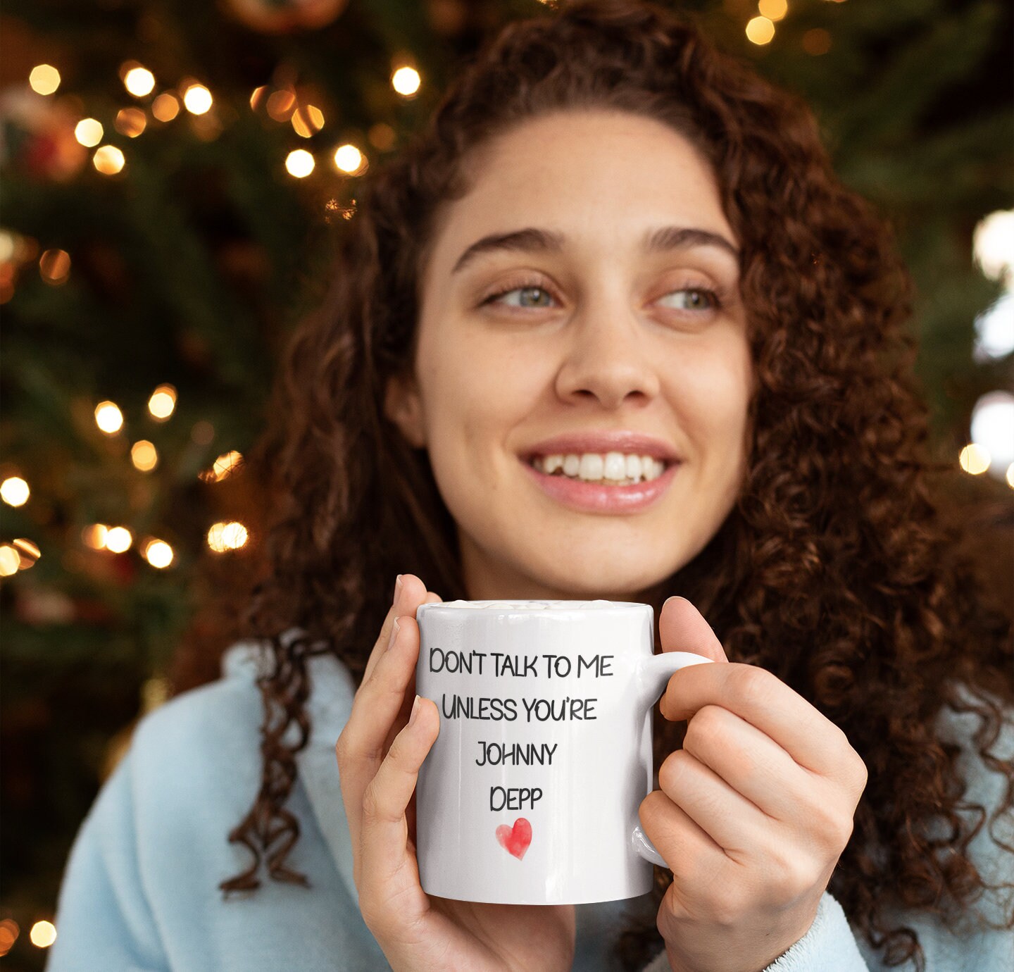 Johnny Depp Mug Gift - Don't Talk To Me Unless You're - Cute Novelty Movie Star Fan Cup Present