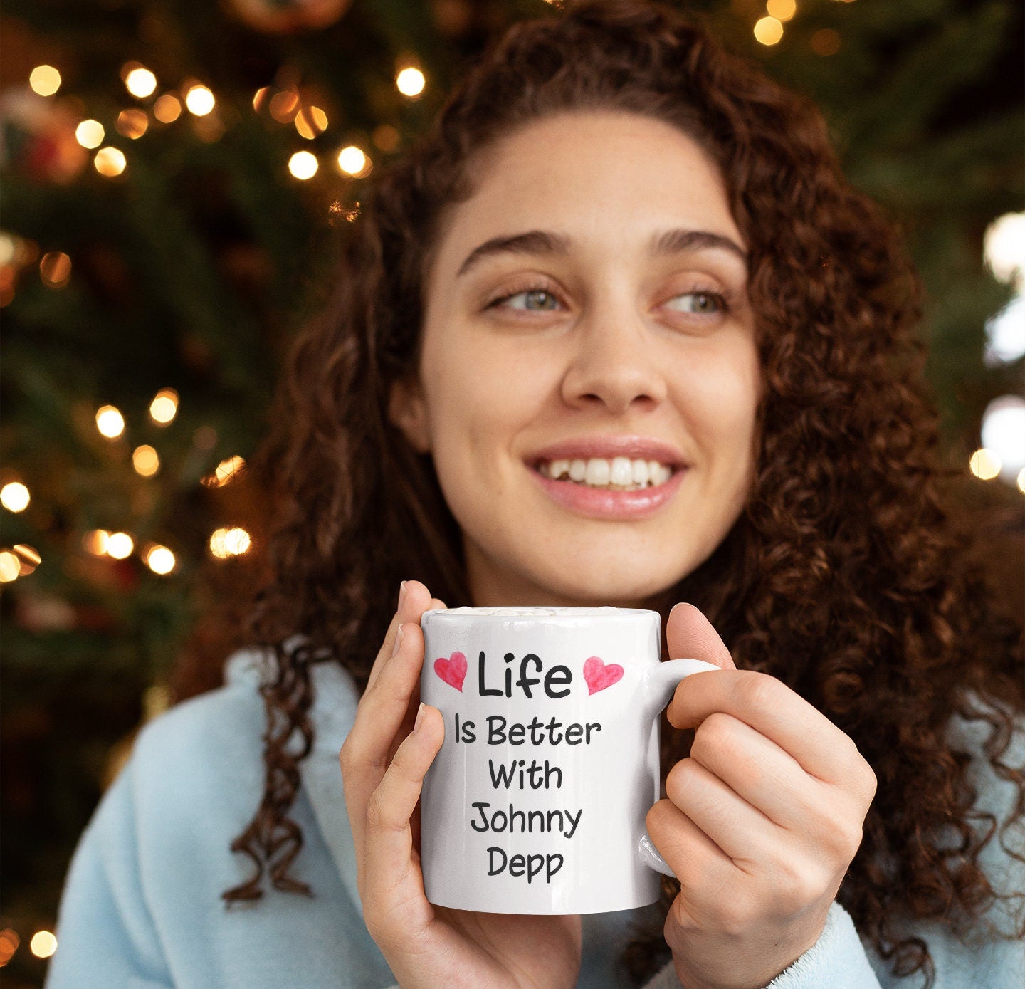 Johnny Depp Mug Gift - Life Is Better With - Nice Fun Cute Novelty Movie Star Fan Cup Present