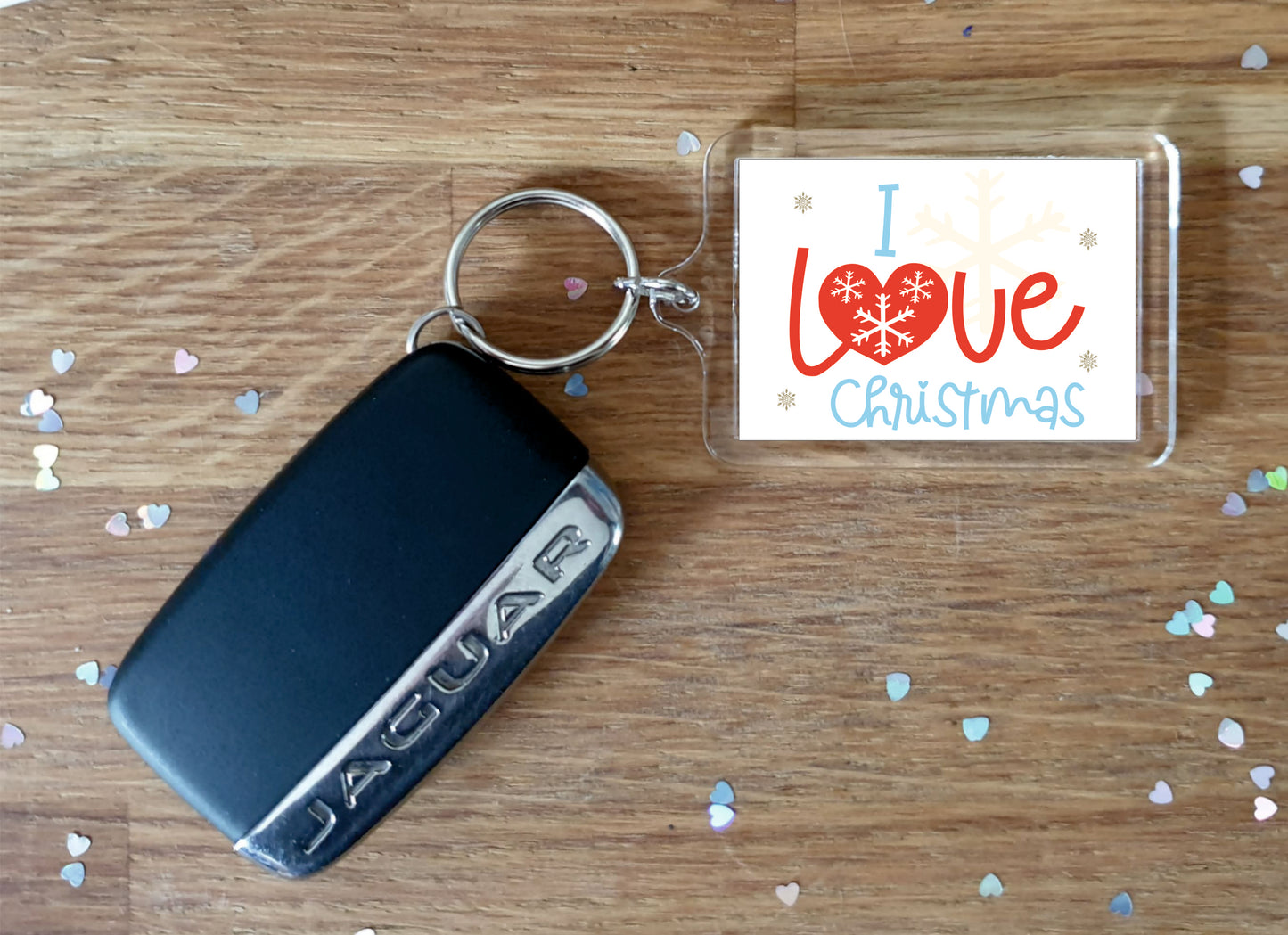 Christmas Keyring Gift - I Love Christmas - Fun Novelty Xmas Present