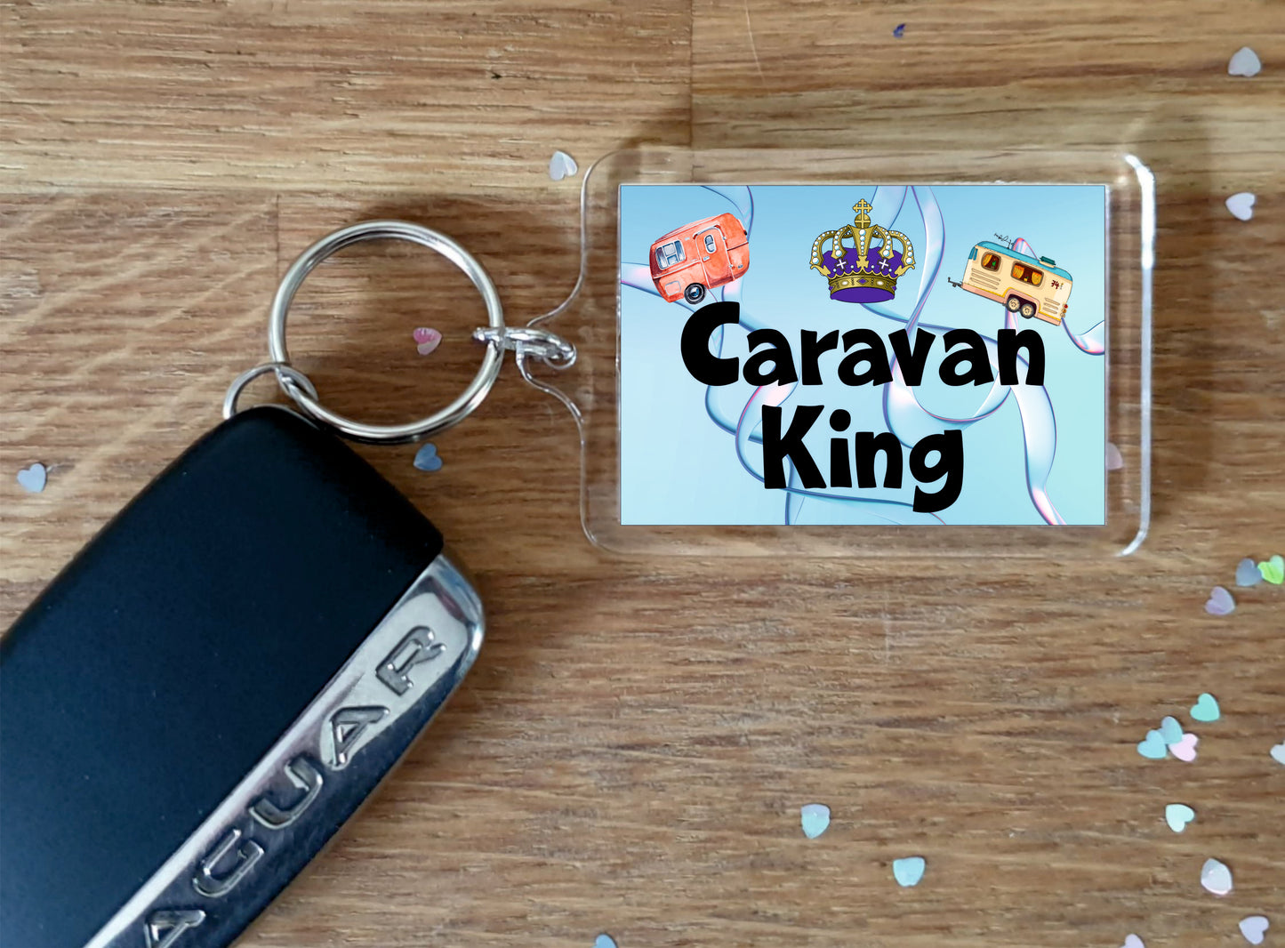 Caravan Keyring - Caravan King - Fun Cheeky Cute Gift - Novelty Birthday Present