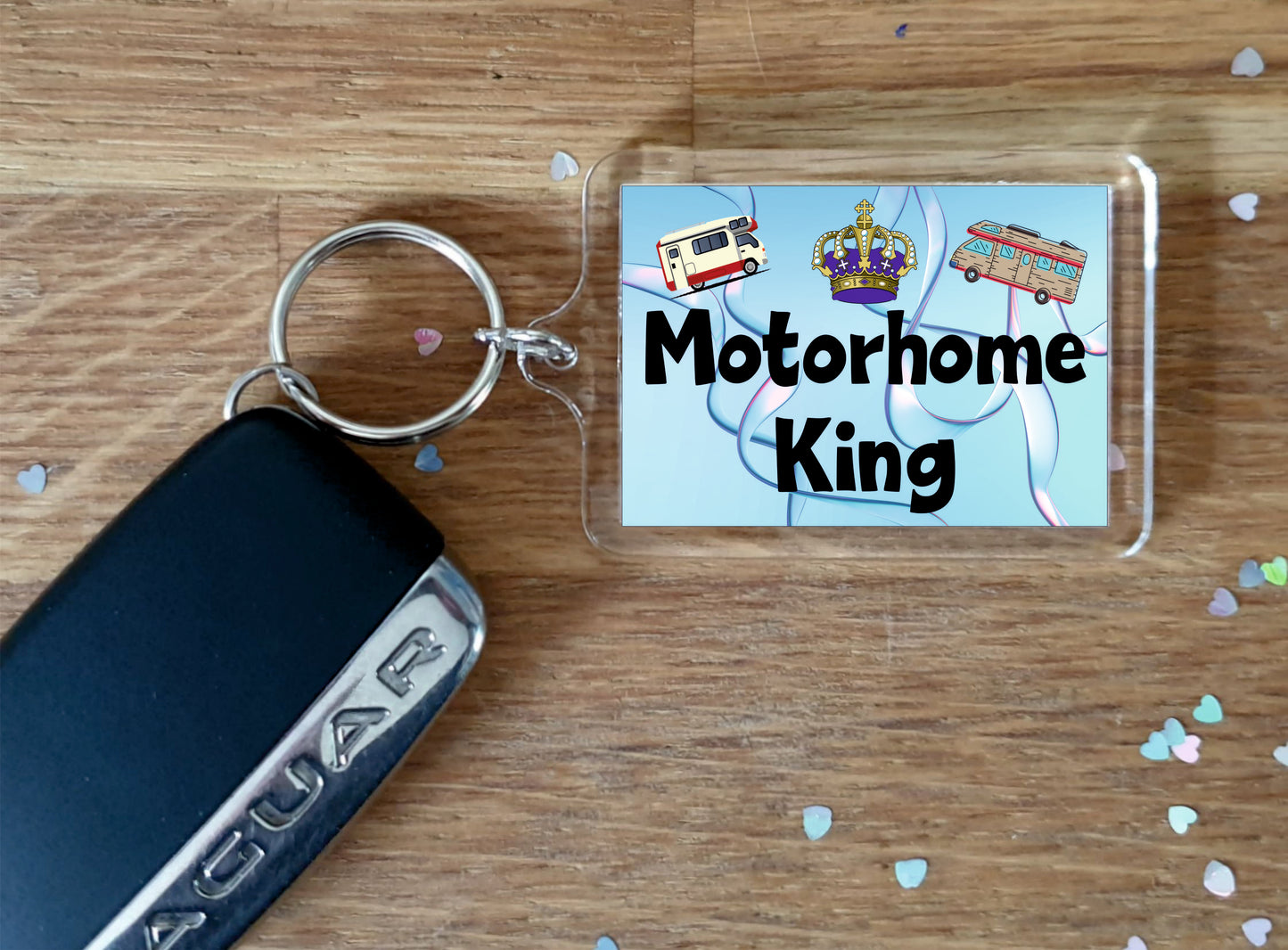 Motorhome Keyring - Motorhome King - Fun Cheeky Cute Gift - Novelty Birthday Present