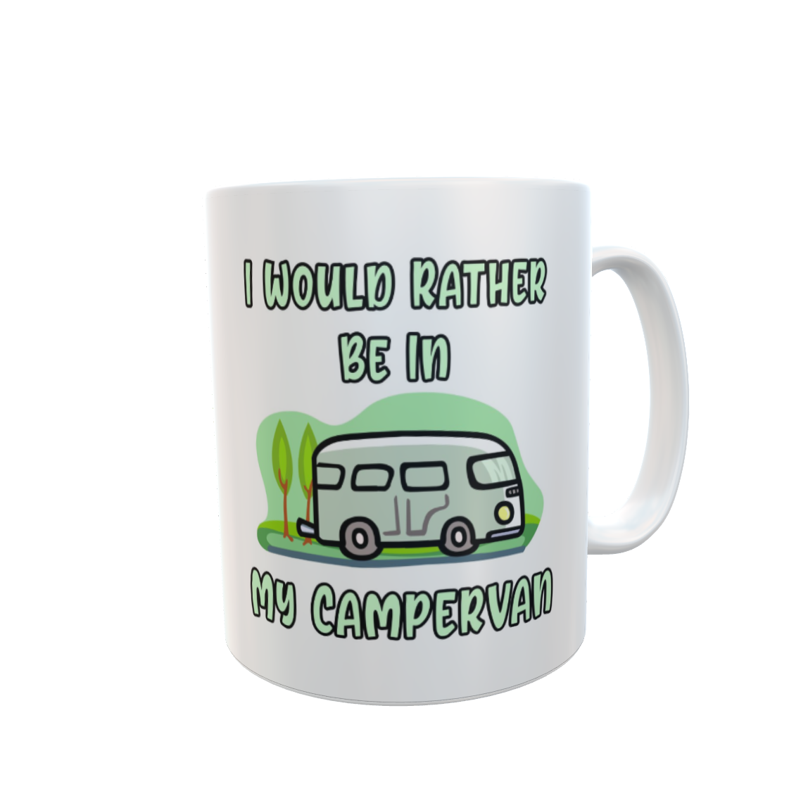 Campervan Mug Gift - I Would Rather Be in My Campervan - Nice Novelty Funny Holiday Travel Vacation Cup