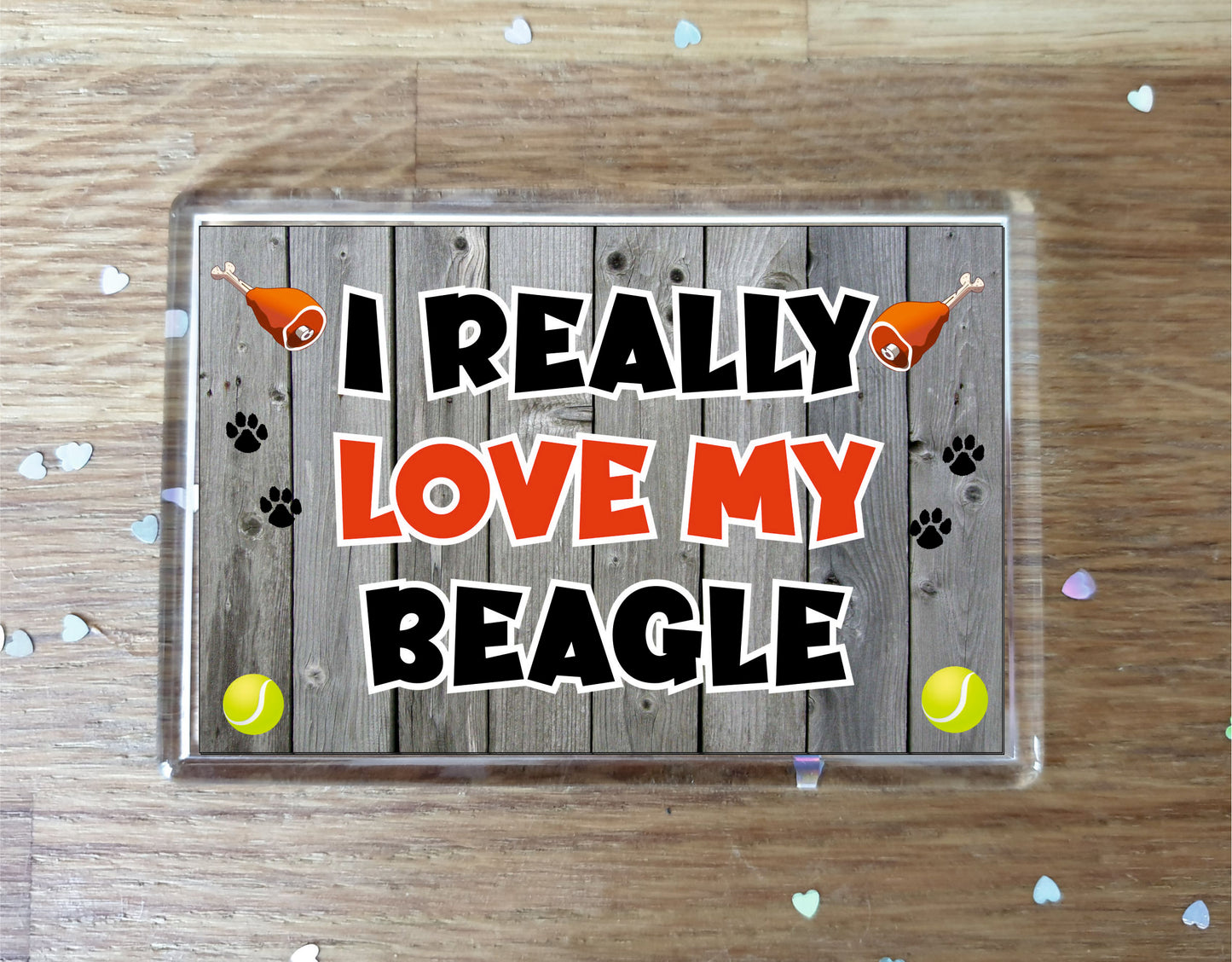 Beagle Fridge Magnet Gift - I Really Love My - Cute Novelty Fun Dog Owner Present