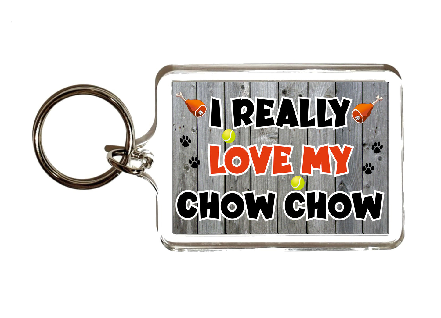 Chow Chow Keyring Gift - I Really Love My - Cute Novelty Fun Dog Owner Present