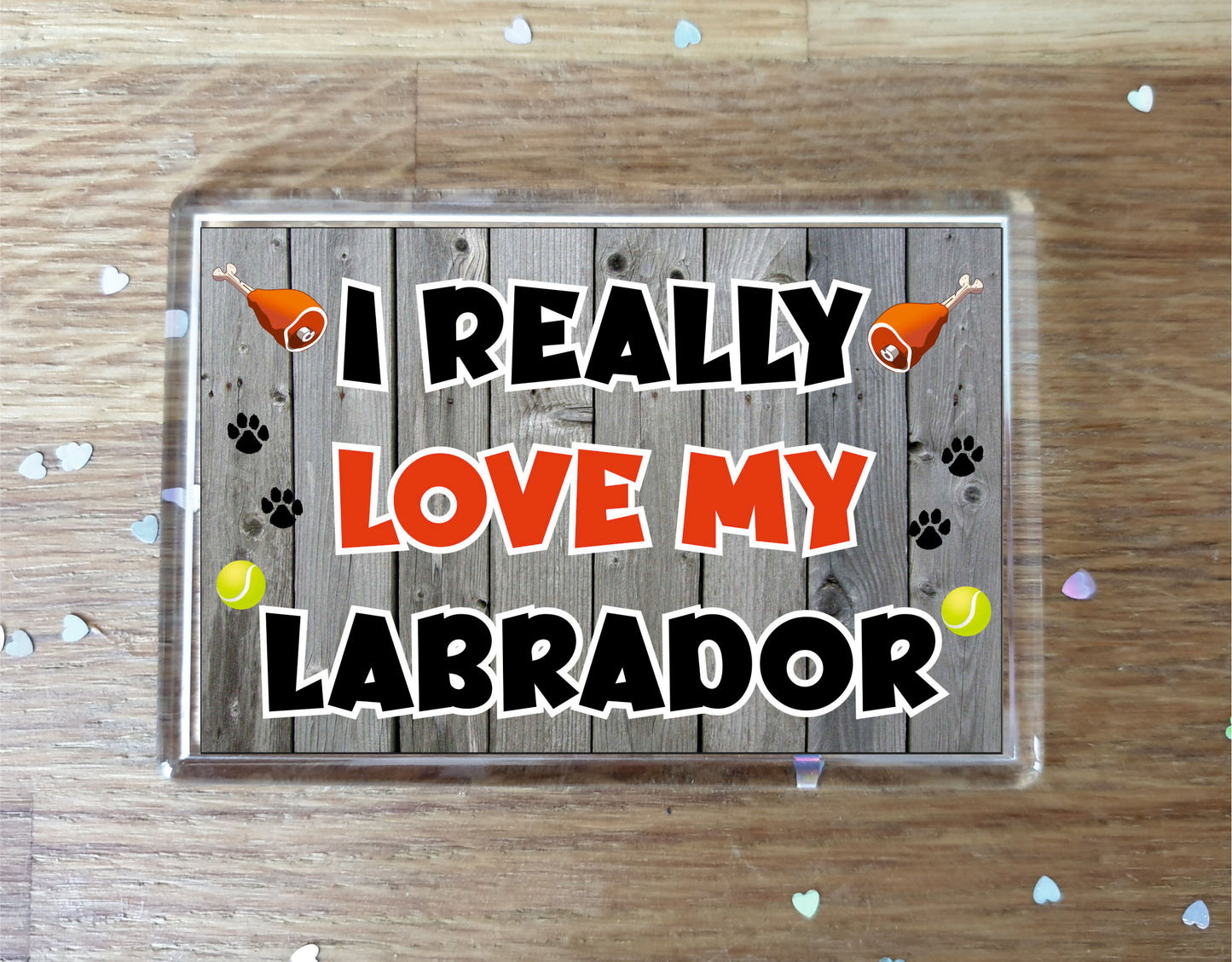 Labrador Fridge Magnet Gift - I Really Love My - Cute Novelty Fun Dog Owner Present