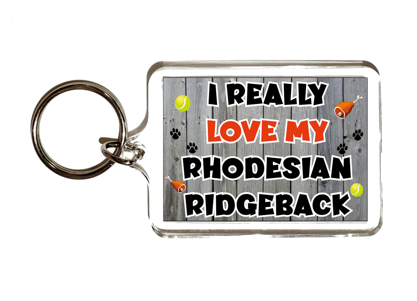 Rhodesian Ridgeback Keyring Gift - I Really Love My - Cute Novelty Fun Dog Owner Present