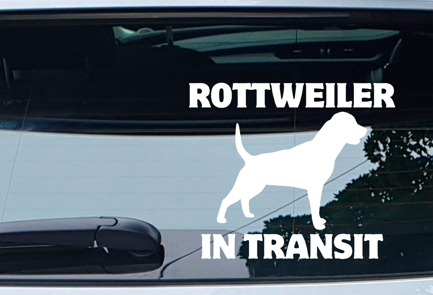 Car Sticker Rottweiler In Transit Nice Fun Cute Novelty Warning Van Window Bumper Boot Door Decal