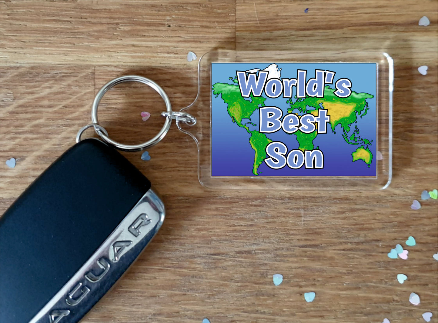 Son Keyring Gift - World's Best Son - Fun Novelty Christmas Birthday Present