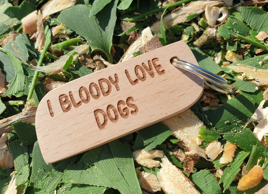I Bloody Love Dogs Keyrings Now Available