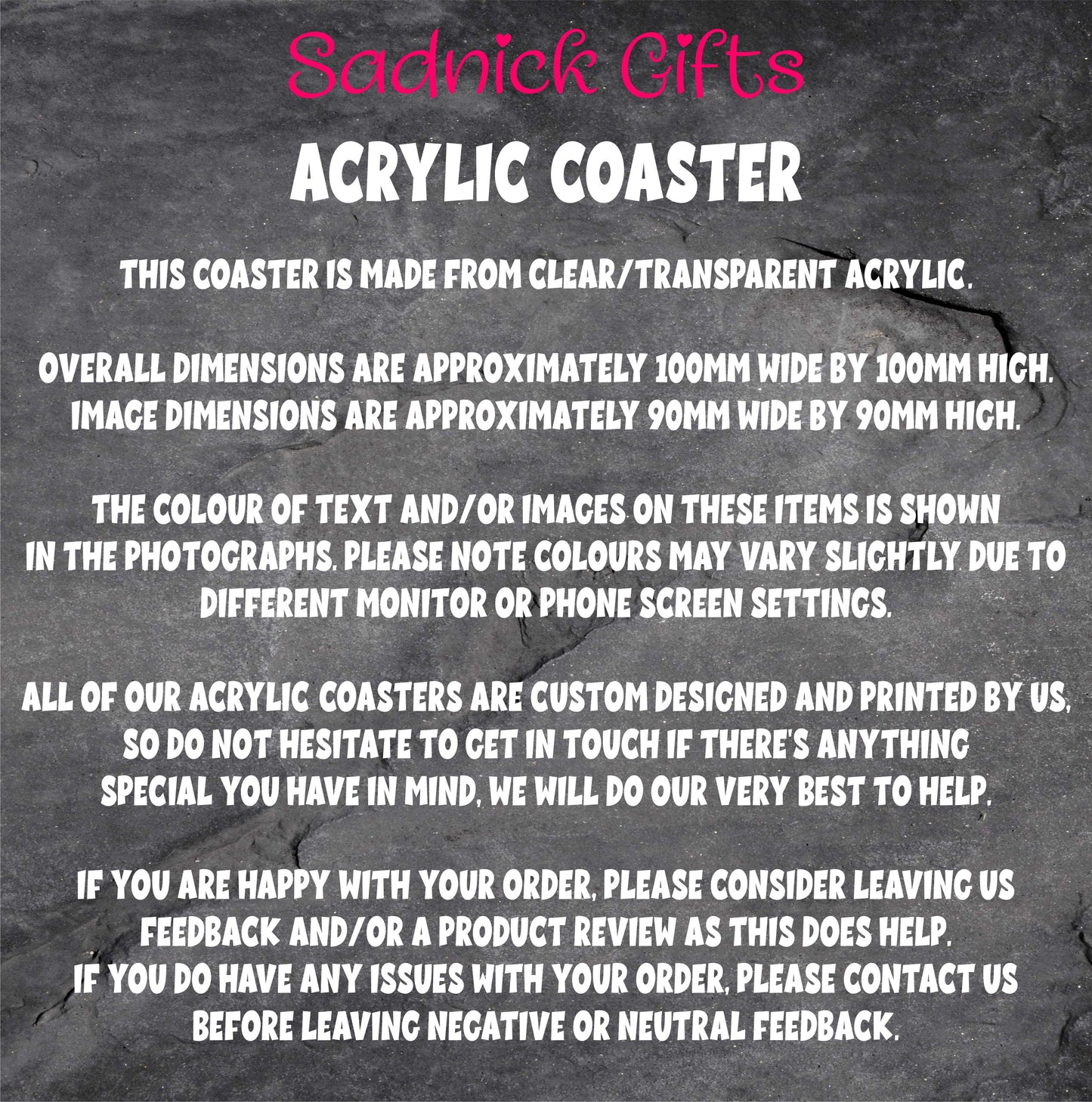 Neighbour Coaster - If Neighbours Were Flowers I'd Pick You - Novelty Love Gift - Fun Cute Birthday Christmas Present