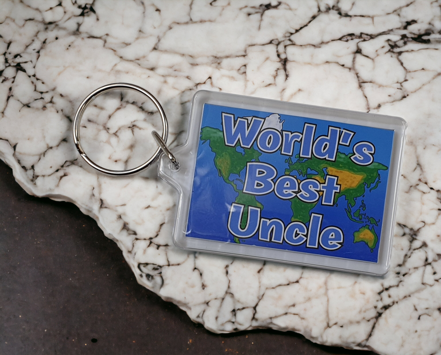 Uncle Keyring Gift - World's Best Uncle - Fun Novelty Christmas Birthday Present