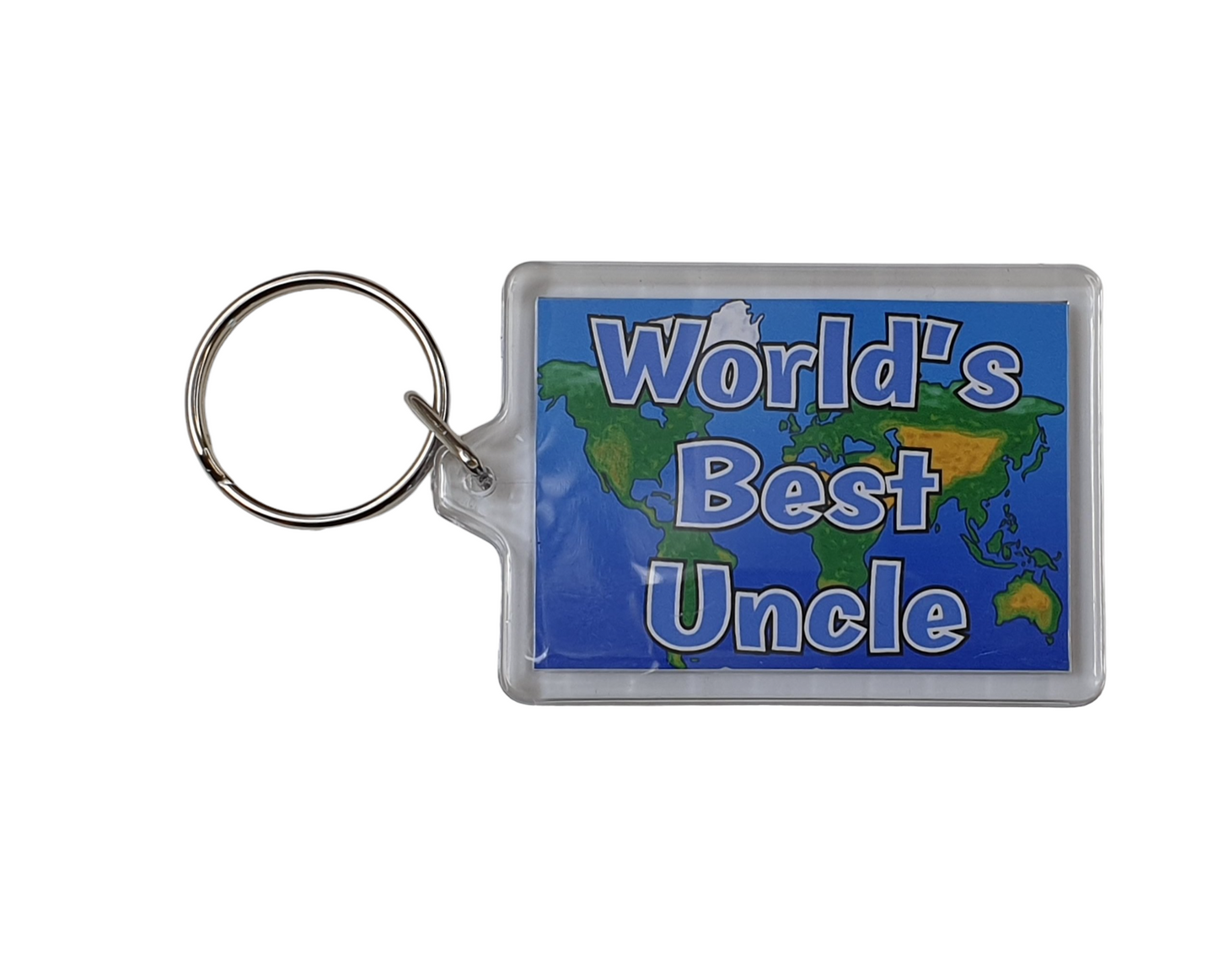 Uncle Keyring Gift - World's Best Uncle - Fun Novelty Christmas Birthday Present