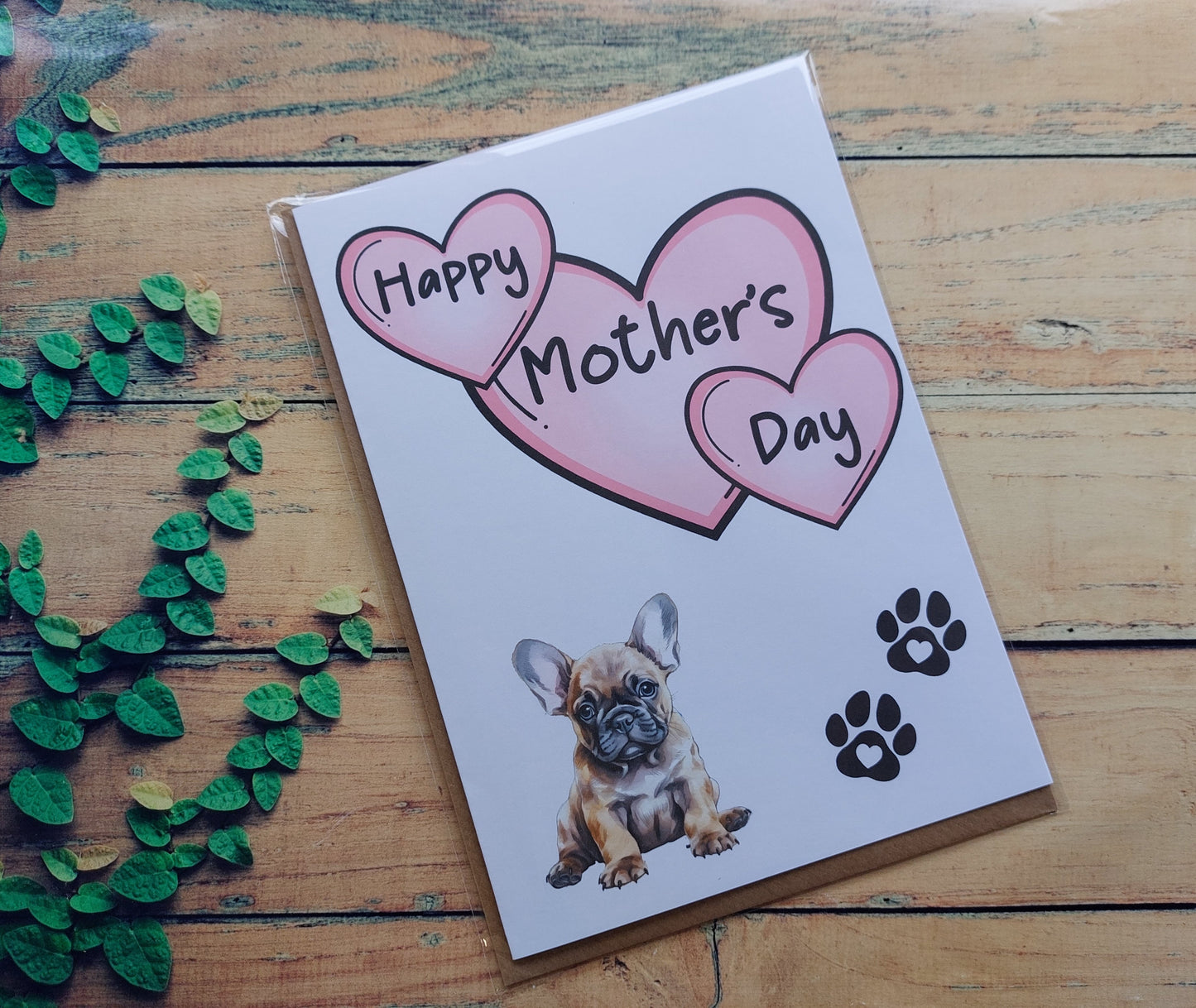 French Bulldog Mother's Day Card - Nice Cute Fun Pet Dog Puppy Owner Novelty Greeting Card