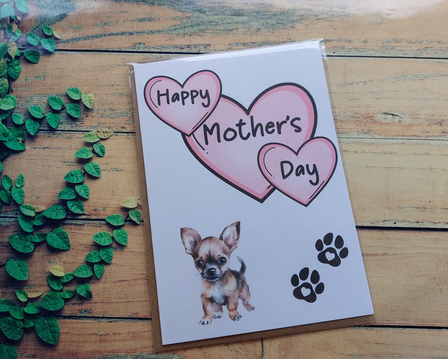 Chihuahua Mother's Day Card - Nice Cute Fun Pet Dog Puppy Owner Novelty Greeting Card