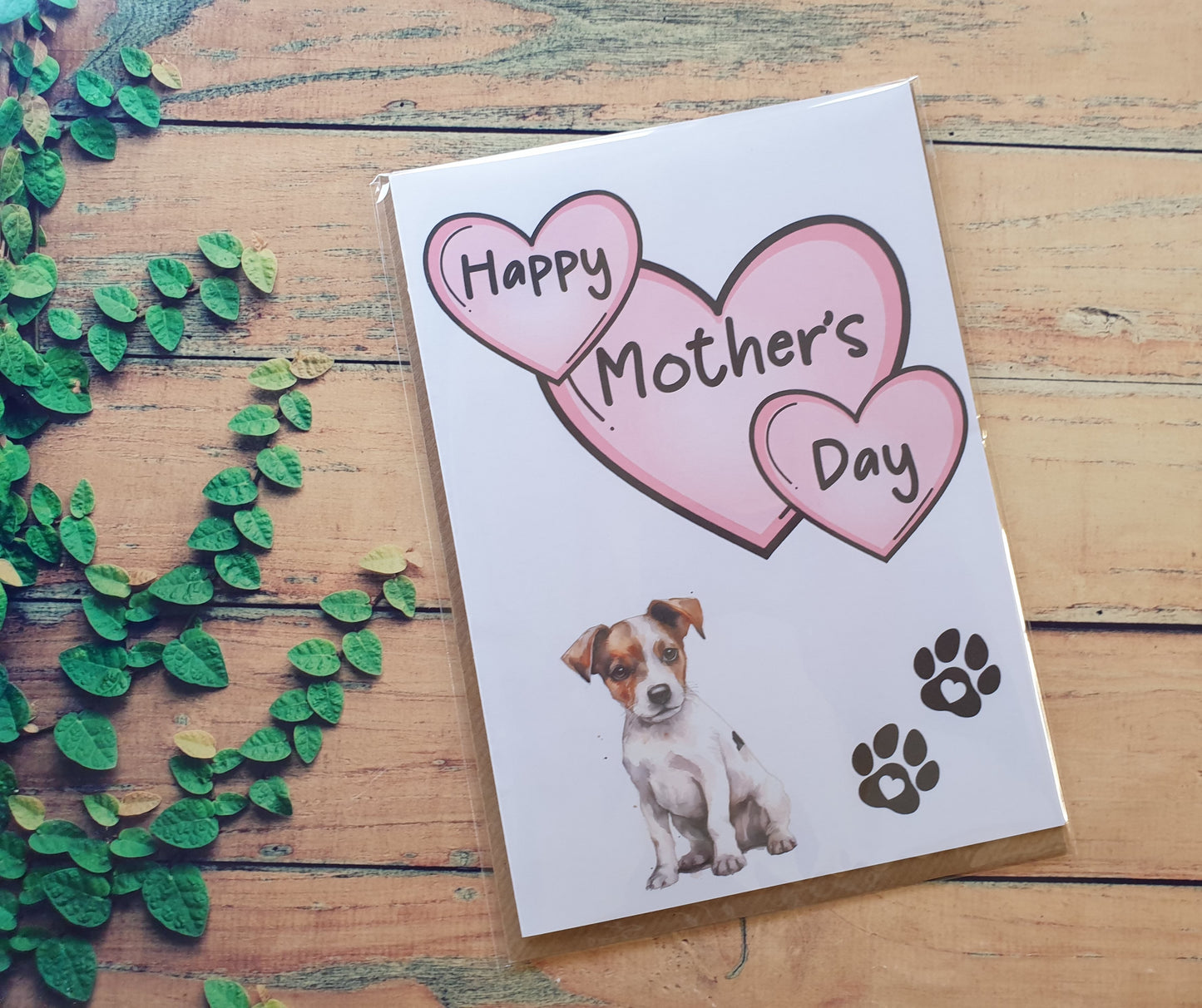 Jack Russell Mother's Day Card - Nice Cute Fun Pet Dog Puppy Owner Novelty Greeting Card