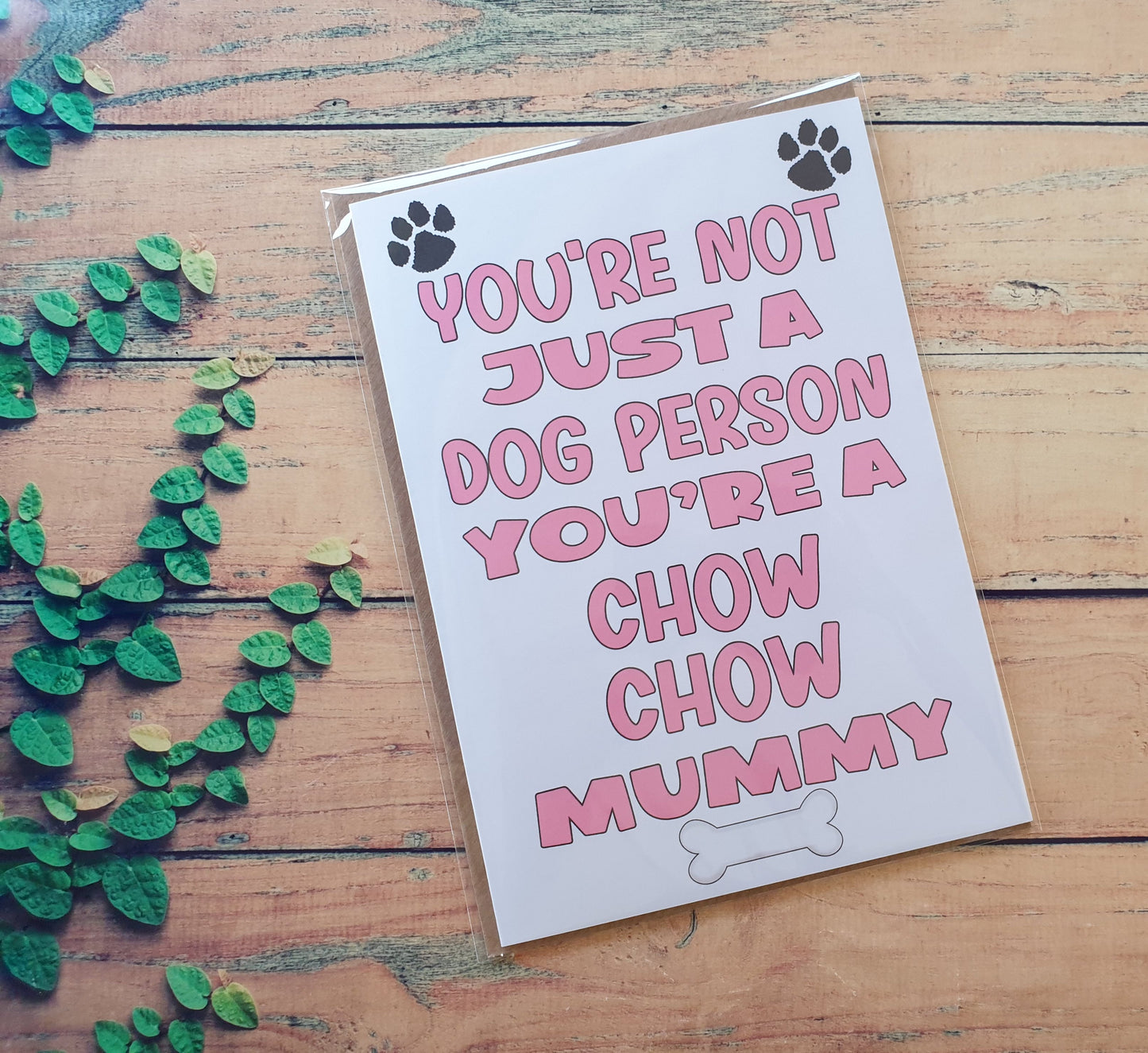 Chow Chow Mummy Birthday Card - You're Not Just A Dog Person - Nice Cute Fun Dog Owner Novelty Mother's Day Greeting Card