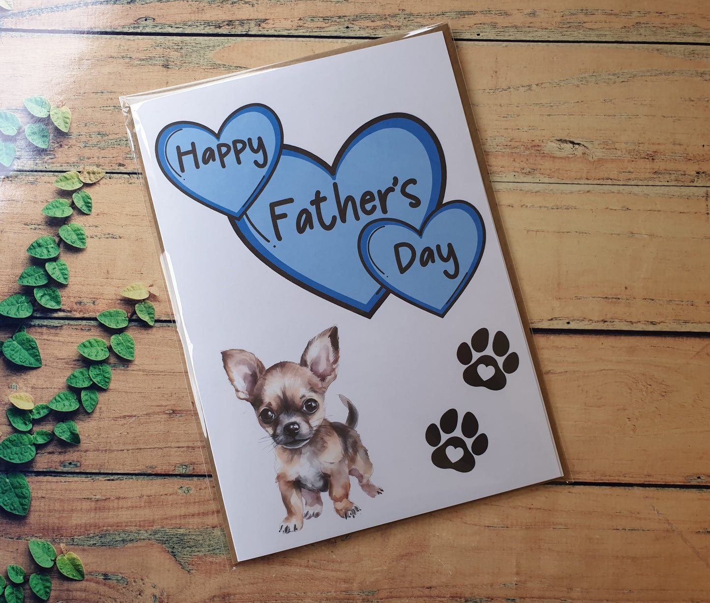 Chihuahua Father's Day Card - Nice Cute Fun Pet Dog Puppy Owner Novelty Greeting Card