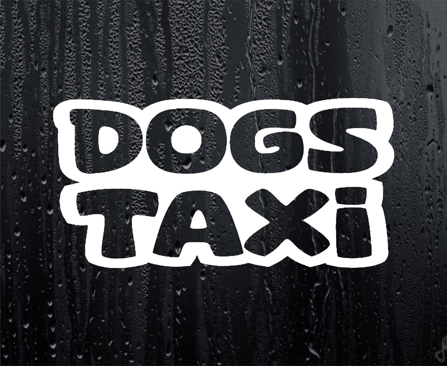 Car Sticker Dogs Taxi Funny Novelty Van Window Nice Cute Bumper Boot Door Decal