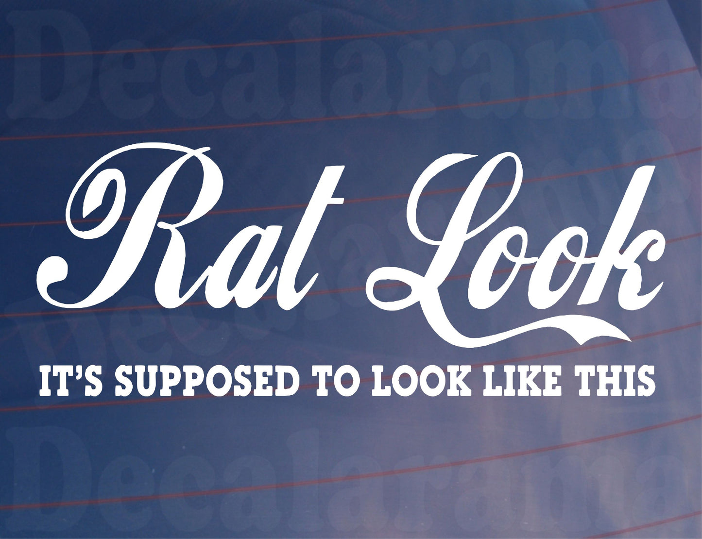 Car Sticker Rat Look It's Supposed To Look Like This Novelty Ratted Rusty Van Window Bumper Boot Door Decal Gift Present