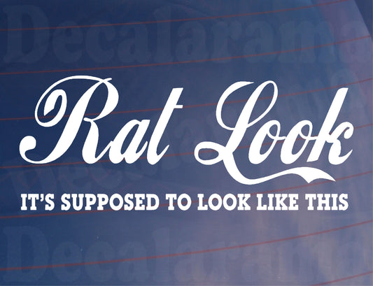 Car Sticker Rat Look It's Supposed To Look Like This Novelty Ratted Rusty Van Window Bumper Boot Door Decal Gift Present