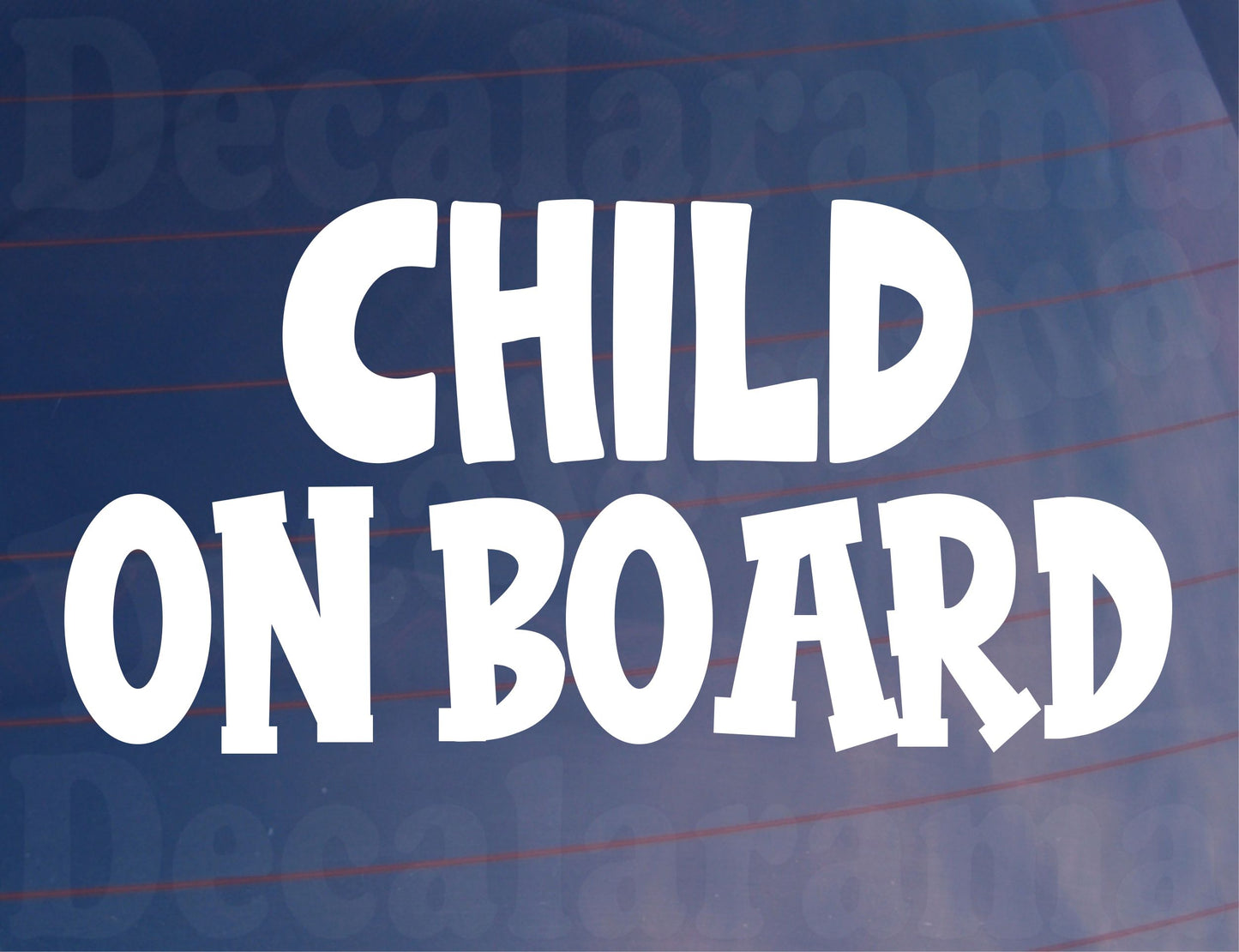 Car Sticker Child On Board Funny Novelty Van Window Bumper Boot Door Decal Present