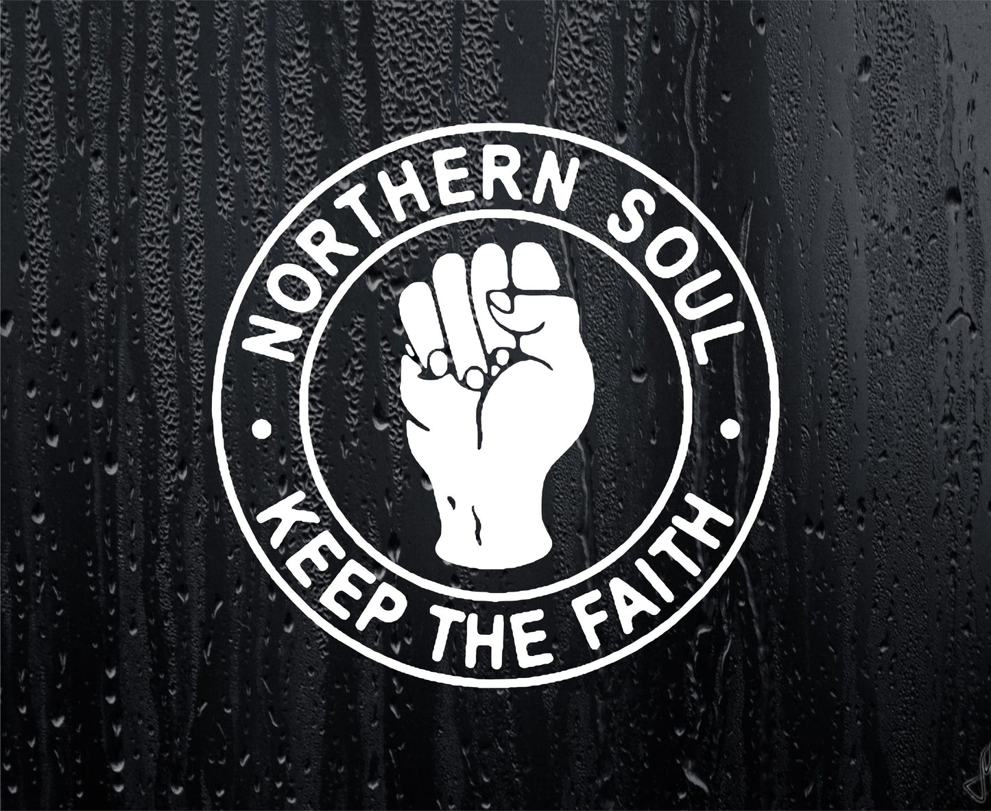 Car Sticker Northern Soul Keep The Faith Fun Music Fan Novelty Cute Van Window Bumper Boot Door Decal Gift Present