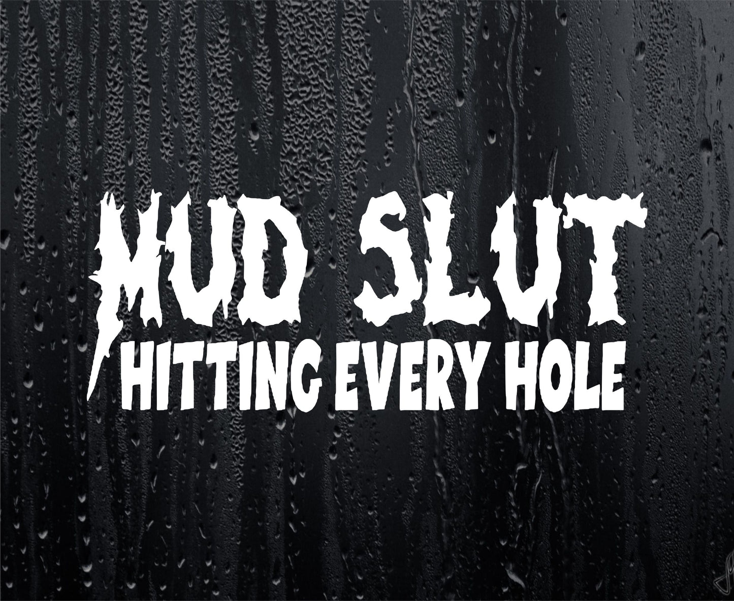 Car Sticker Mud Slut Hitting Every Hole Funny Off-Road 4x4 Bumper Van Bonnet Boot Door Window Decal