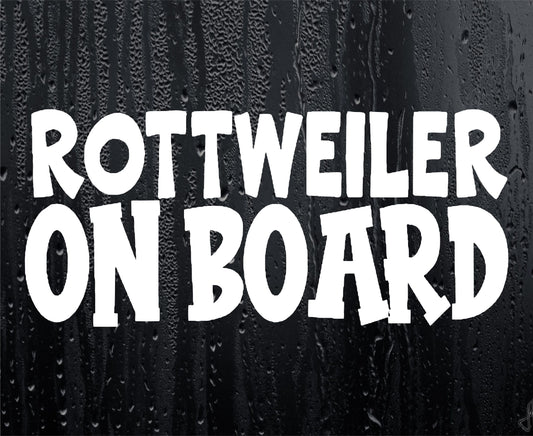 Rottweiler Car Sticker On Board Nice Fun Cute Novelty Dog Window Bumper Boot Door Decal Gift Present