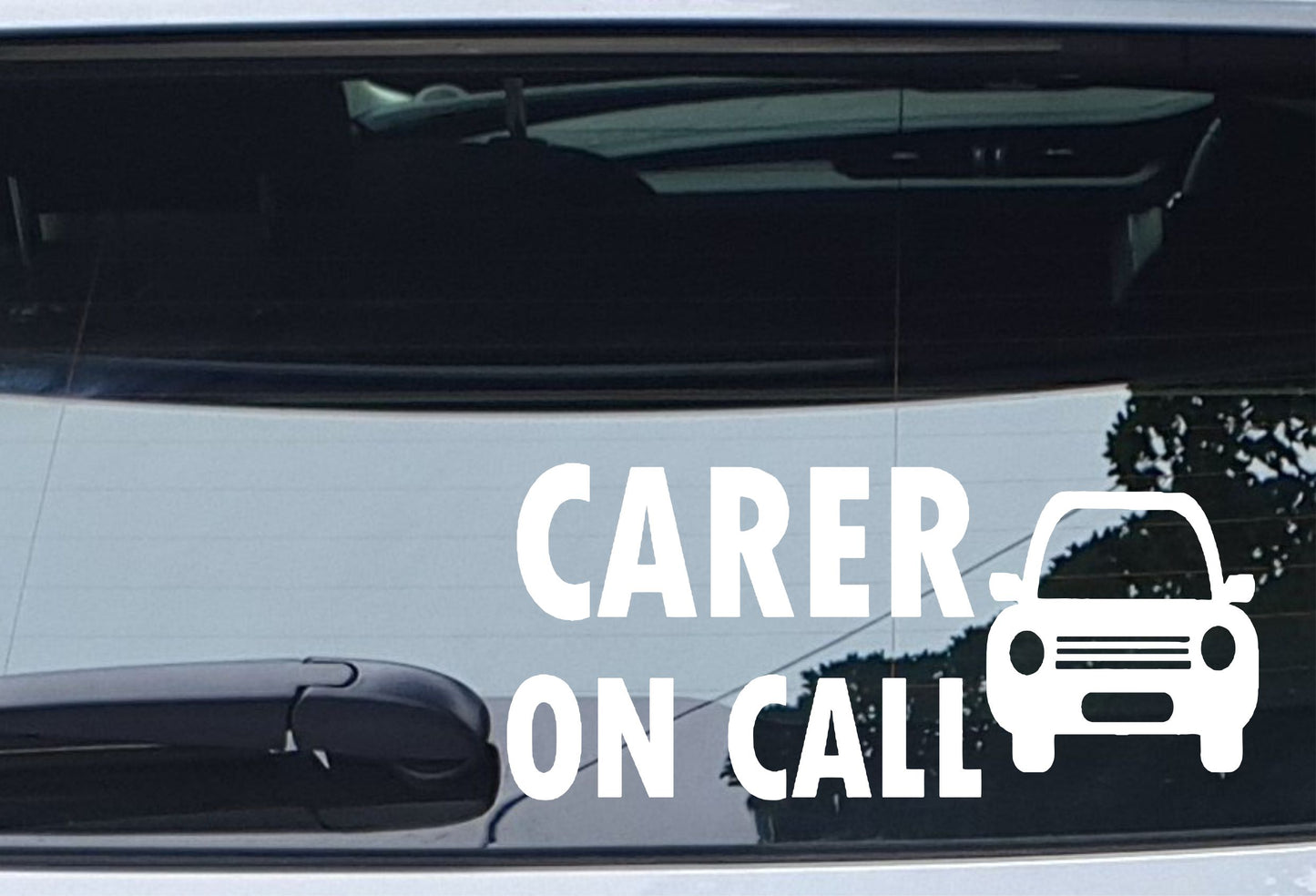 Car Sticker Carer On Call Health Worker Cute Van Window Bumper Boot Door Decal