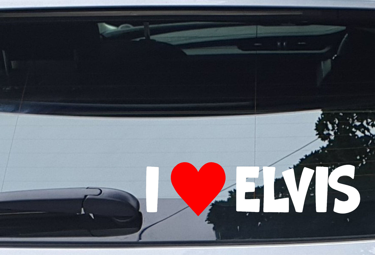 Car Sticker I Love Heart Elvis Funny Novelty Van Window Bumper Boot Door Decal Gift Present