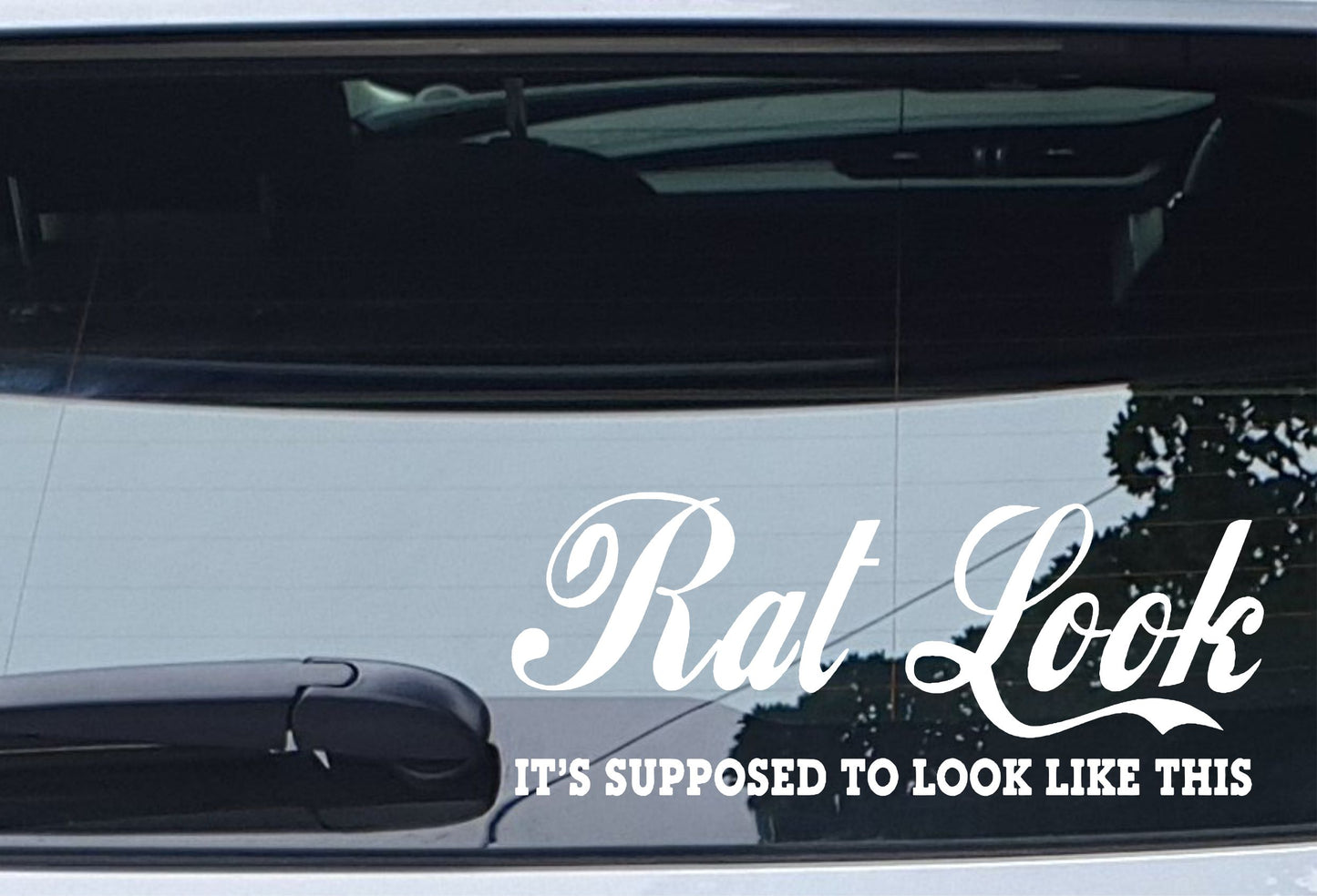 Car Sticker Rat Look It's Supposed To Look Like This Novelty Ratted Rusty Van Window Bumper Boot Door Decal Gift Present