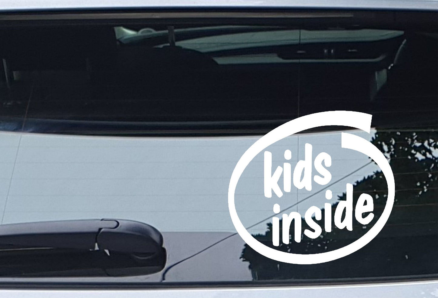 Car Sticker Kids Inside Fun Cute Novelty Van Window Bumper Boot Door Decal