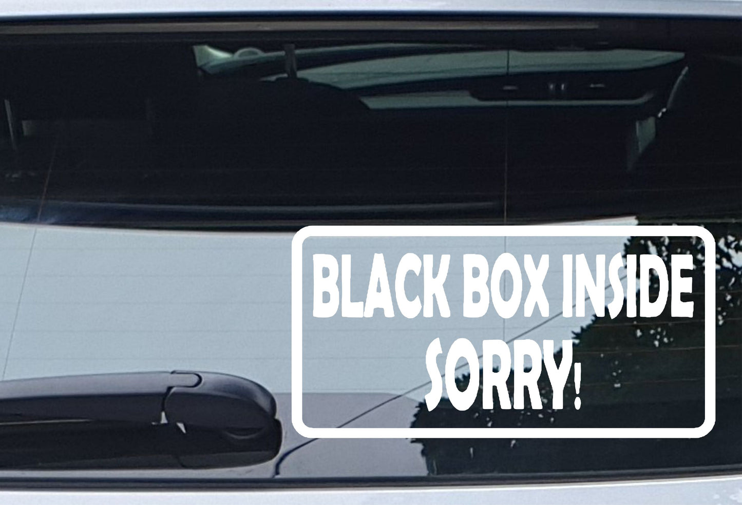 Car Sticker Black Box Inside Sorry Cute Novelty Bumper Van Door Young Driver Decal Present