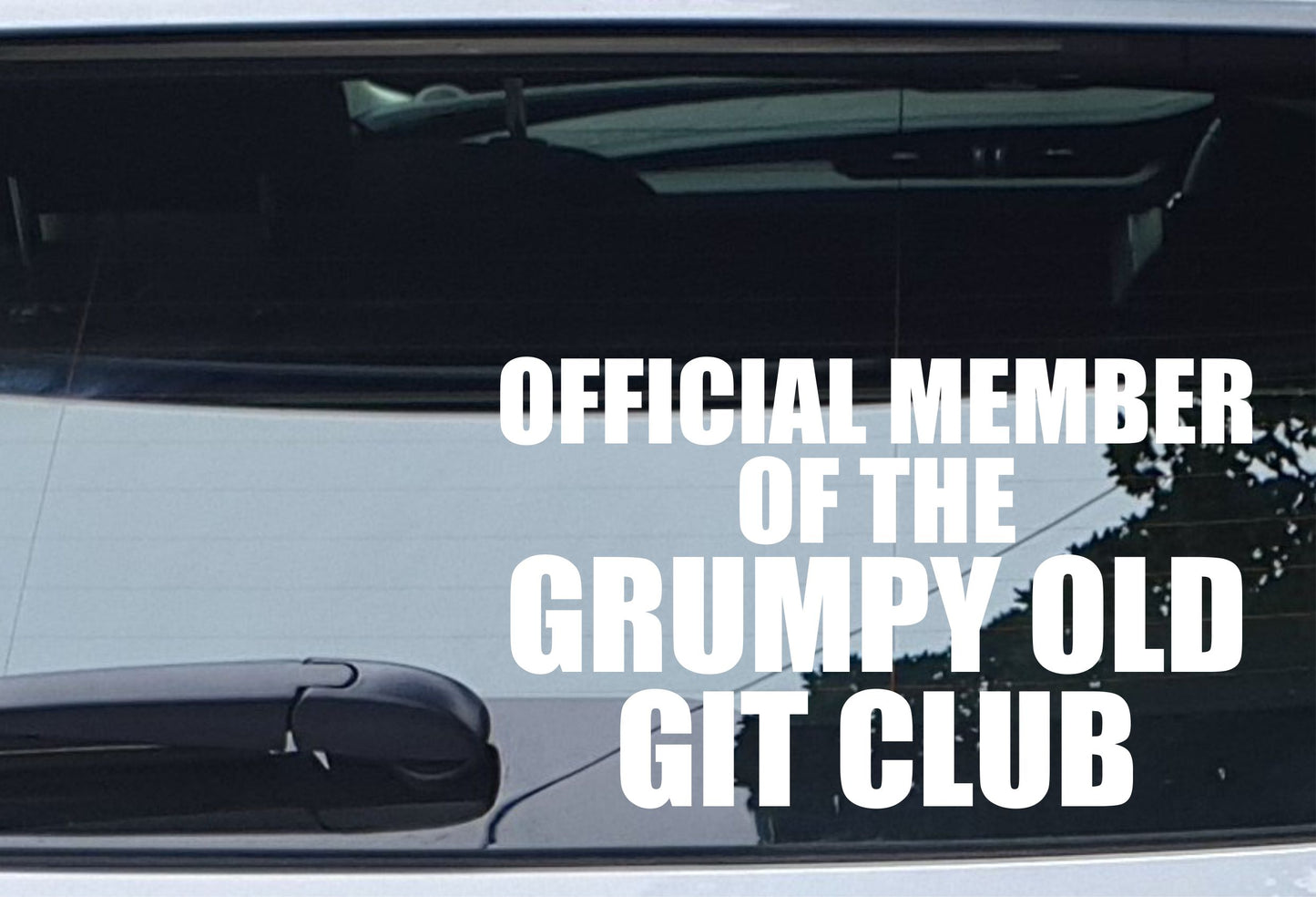 Car Sticker Official Member of Grumpy Old Git Club Novelty Van Window Bumper Boot Door Decal Gift Present