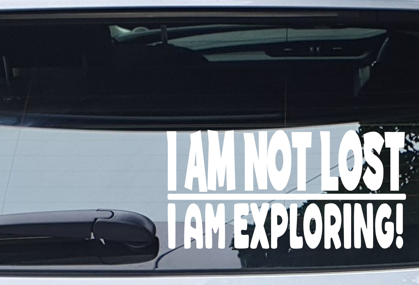 Car Sticker I'm Not Lost I'm Exploring Funny Novelty Van Window Bumper Boot Door Decal Gift Present