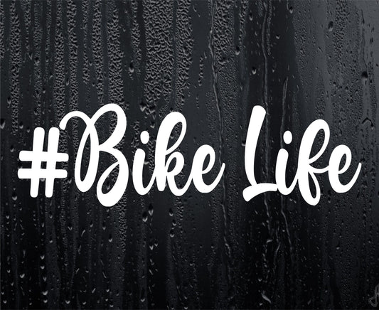 Car Sticker # Bike Life Novelty Bumper Door Boot MTB Van Motorcycle Decal