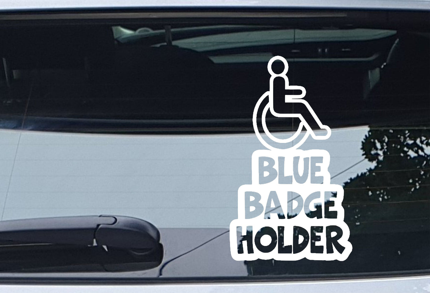 Car Sticker Blue Badge Holder Mobility Bumper Door Boot Van Disabled Disability Decal