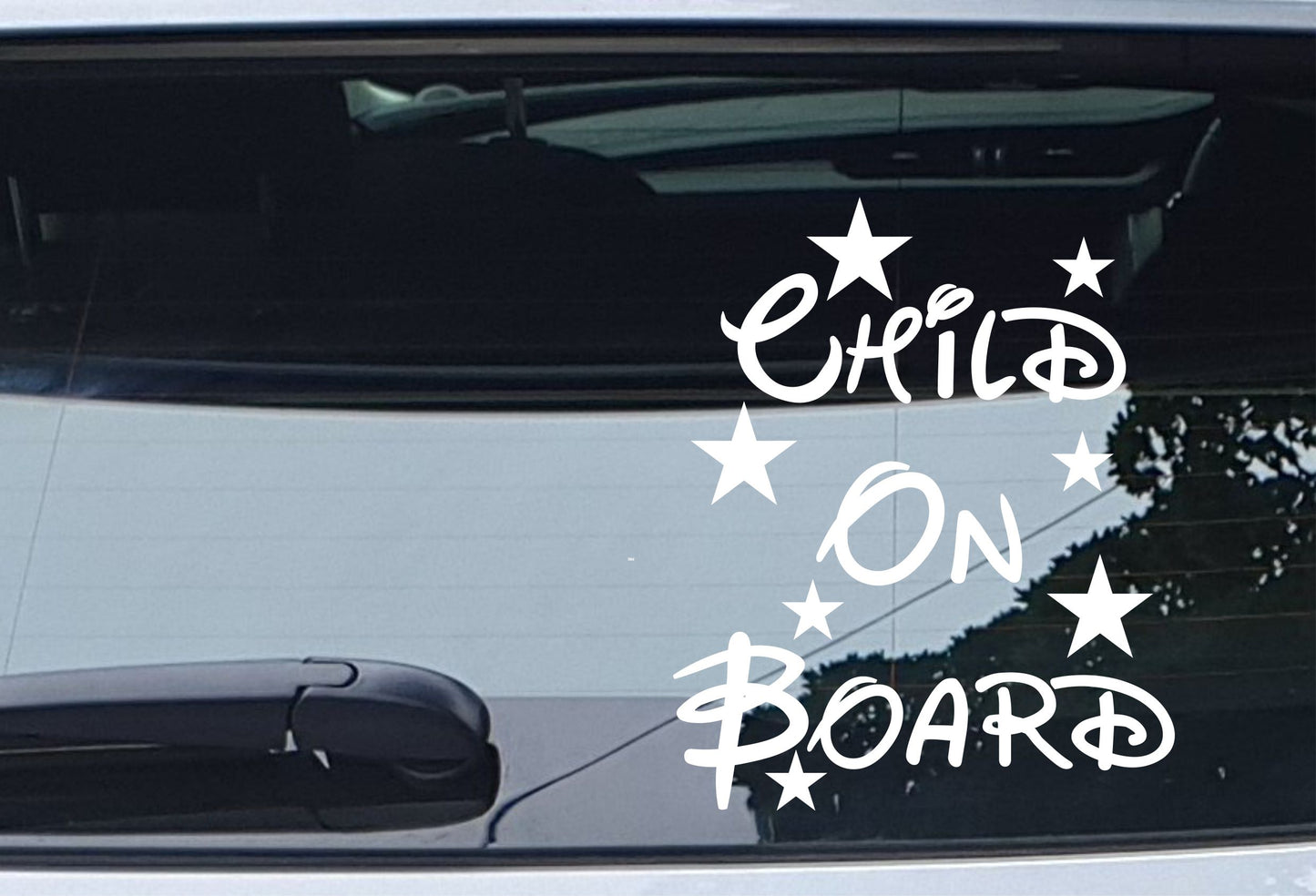 Car Sticker Child On Board Funny Novelty Van Cute Cartoon Kids Window Bumper Boot Door Decal