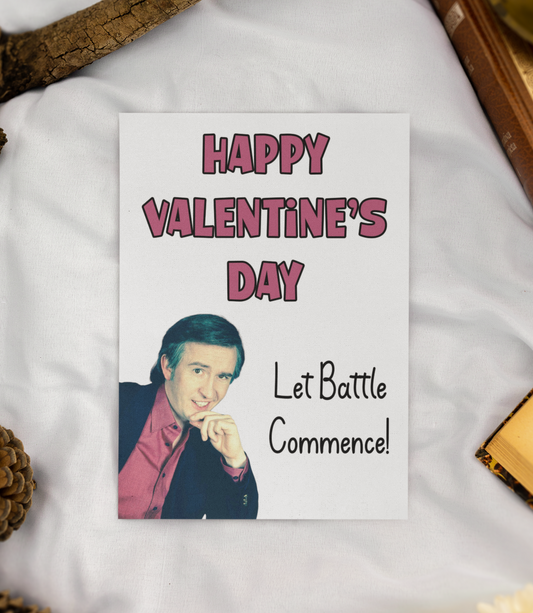 Alan Partridge Card - Happy Valentine's Day You Lucky Lucky Lady - Nice Fun Cute Greeting