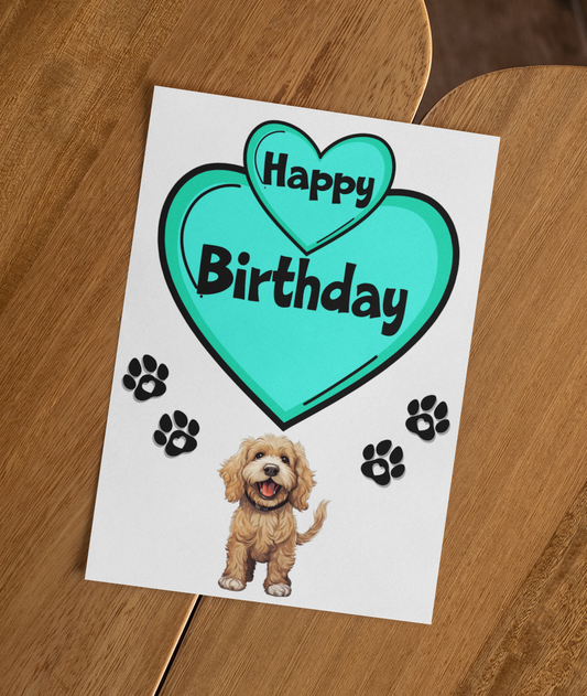 Cockapoo Birthday Card - Nice Cute Fun Pet Dog Puppy Owner Novelty Greeting Card