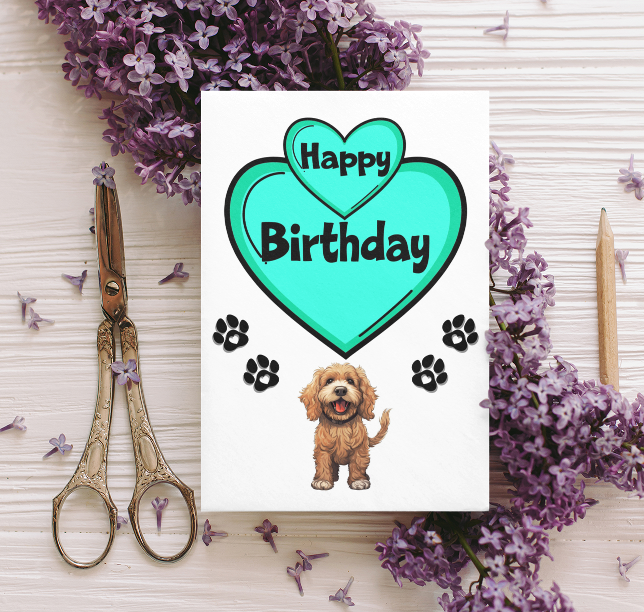 Cockapoo Birthday Card - Nice Cute Fun Pet Dog Puppy Owner Novelty Greeting Card