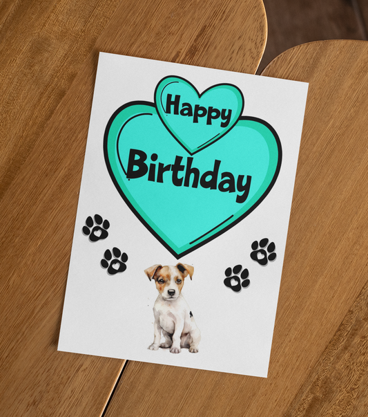 Jack Russell Birthday Card - Nice Cute Fun Pet Dog Puppy Owner Novelty Greeting Card