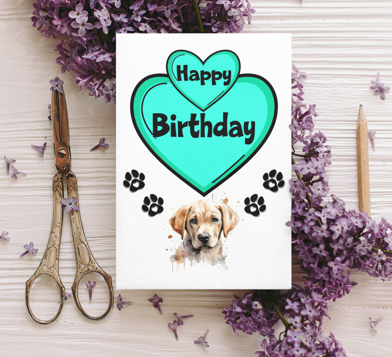 Labrador Birthday Card - Nice Cute Fun Pet Dog Puppy Owner Novelty Greeting Card