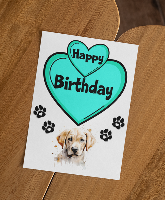 Labrador Birthday Card - Nice Cute Fun Pet Dog Puppy Owner Novelty Greeting Card