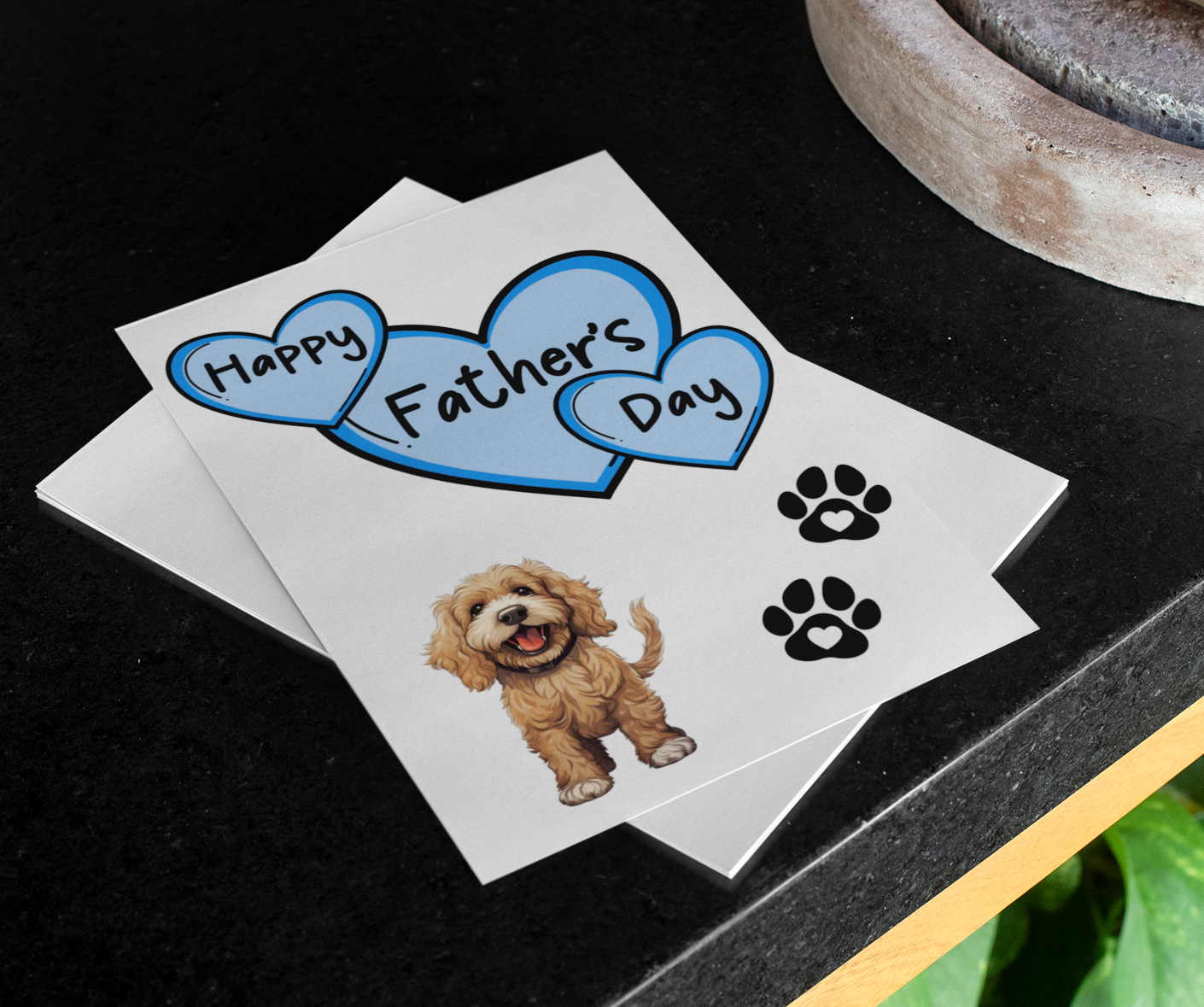 Cockapoo Father's Day Card - Nice Cute Fun Pet Dog Puppy Owner Novelty Greeting Card