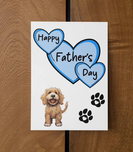 Cockapoo Father's Day Card - Nice Cute Fun Pet Dog Puppy Owner Novelty Greeting Card